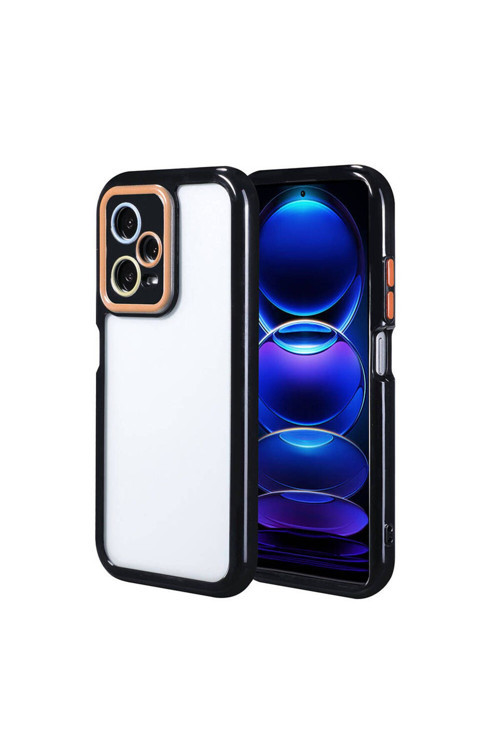 20068310 Xiaomi Redmi Note 12 Pro 5G Uyumlu Kılıf Kamera Korumalı Renkli Kenar Ve Çerçeve Tasarımlı Kapak