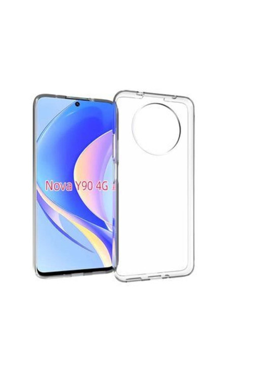 20068310 Huawei Nova Y90 Ile Uyumlu Kılıf Şeffaf Esnek Silikon Telefon Kılıfı Kapak