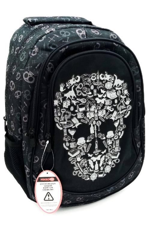 Lüx Okul Sırt Çantası Üç Gözlü Ortaokul Lise Unisex 44X30X20 Cm