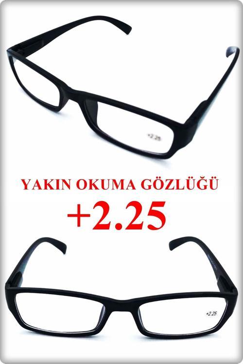 +2.25 Yakın Okuma Gözlüğü Okuma Gözlüğü (Lens 5.2X3.2 Cm) 1 Adet
