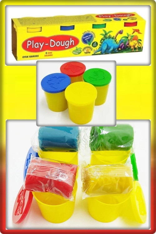 On Parmak Play-Dough 4 Renk Oyun Hamuru 160 Gr.