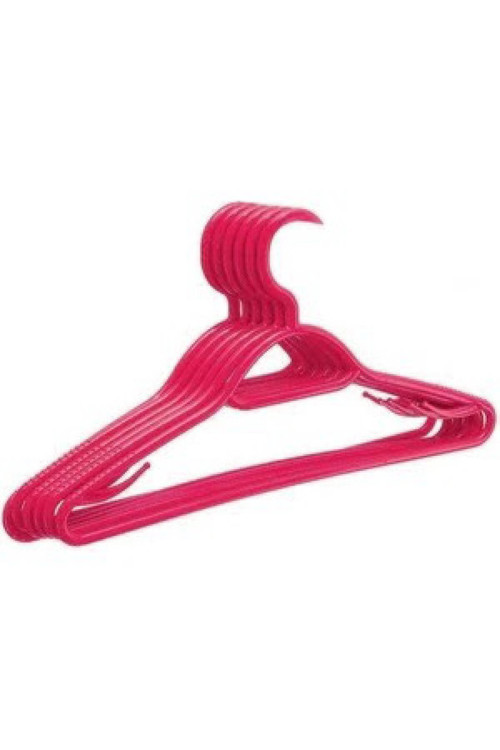6 Adet Plastik Elbise Kıyafet Askısı