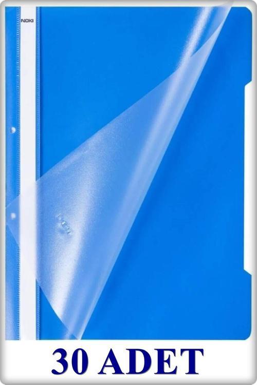 A4 Plastik Telli Dosya Mavi 30 Adet