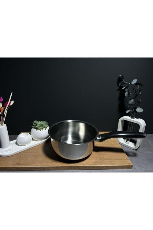 Paslanmaz Çelik Kaçerola Sosluk-Sütlük 18Cm