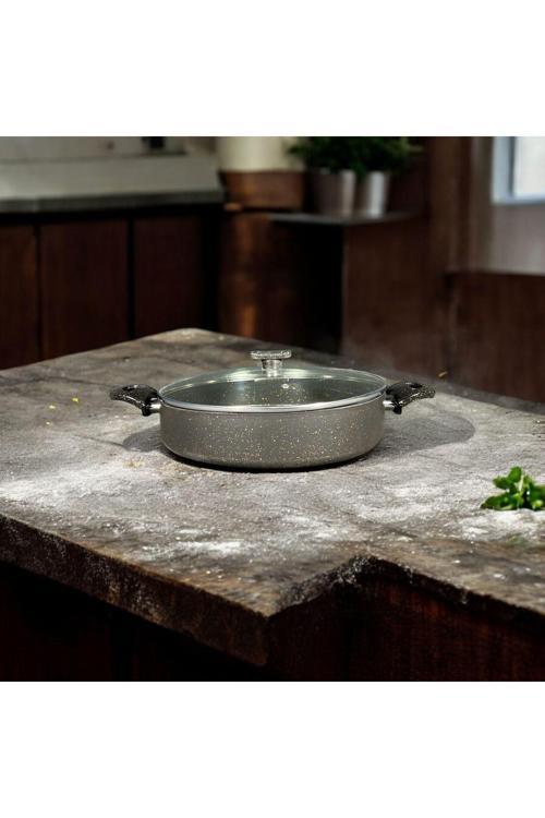 28 Cm Granit Basık Tencere