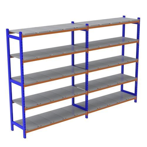 5 Katlı Duble Depo Rafı - 150-300 Kg Taşıma Kapasiteli Hafif Rack Raf