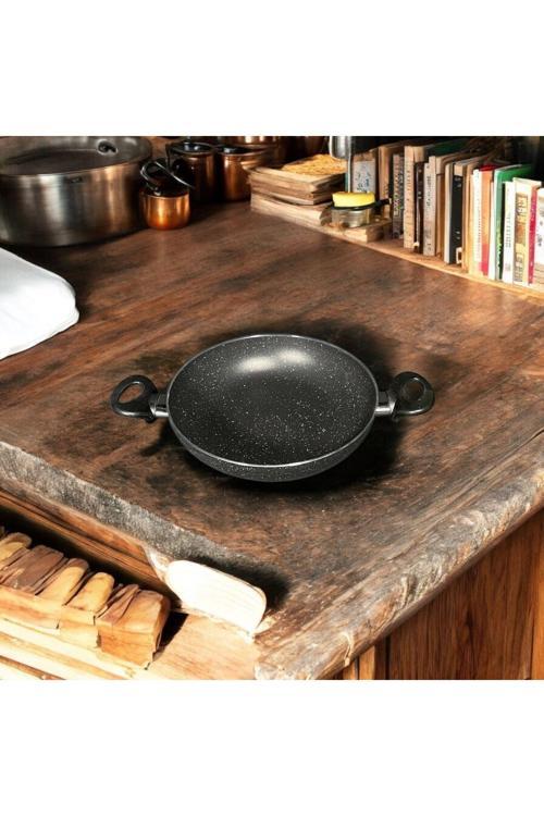 Çift Kulplu Granit Tava 24 Cm