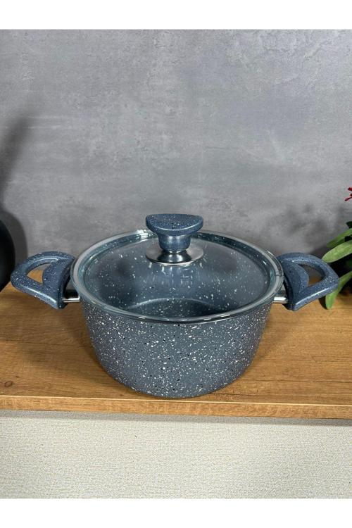 Granit 20 Cm Ezme Derin Tencere Gri