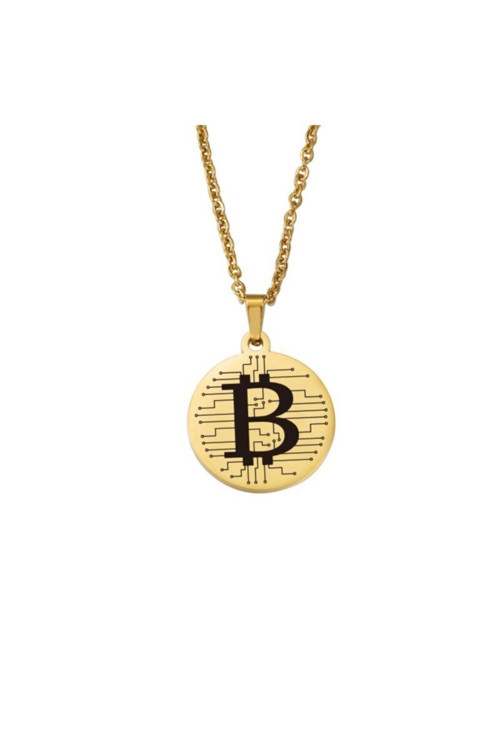 925 Ayar Gümüş Bitcoin ''Kripto Para Gümüş Kolye
