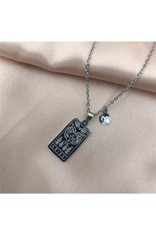 925 Ayar Gümüş Koç Burcu Tarot Kolye