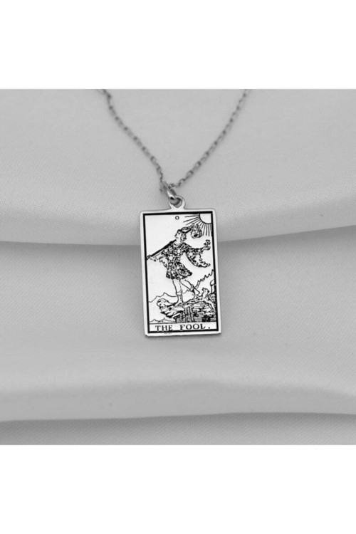 925 Ayar Gümüş Tarot The Fool Kolye