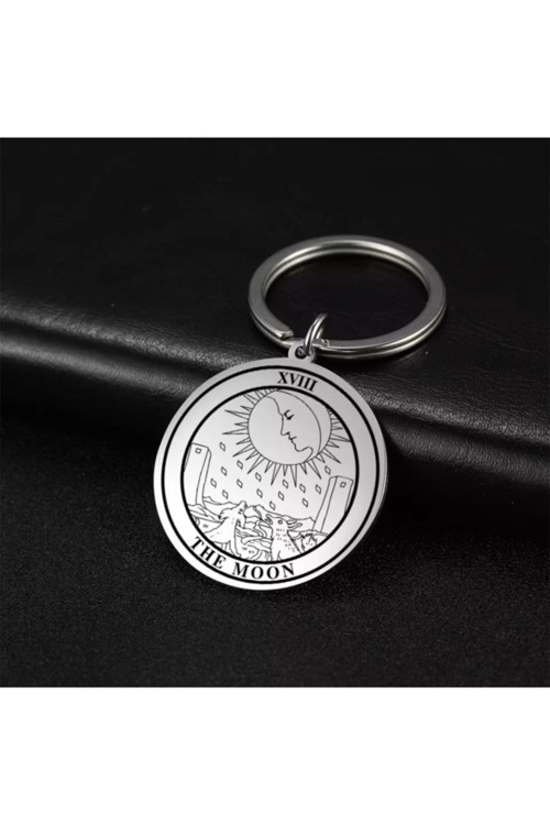 925 Ayar Gümüş The Moon Anahtarlık