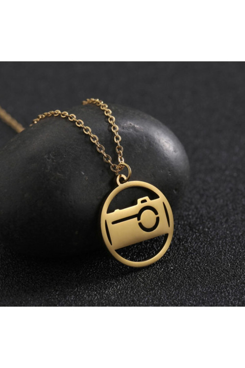 925 Ayar Gümüş Kamera Kolye