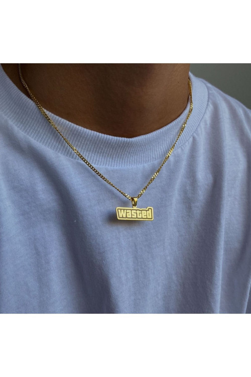 925 Ayar Gümüş Gta Wasted Kolye