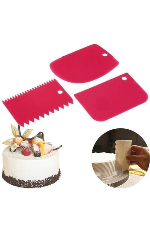 3'Lü Hamur Kazıyıcı Set ( Kesici Kazıyıcı Dekoratör ) Kp-101