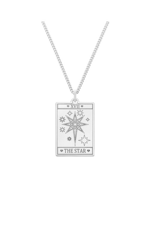 925 Ayar Gümüş The Star Tarot Kolye