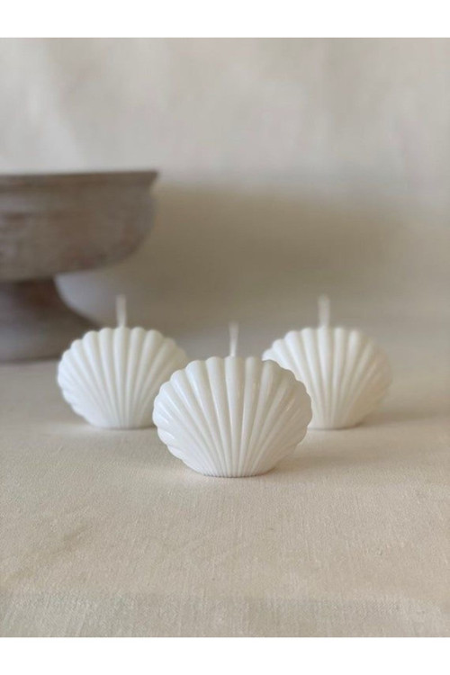 Soya Wax 3’Lü Küçük Istiridye Mum