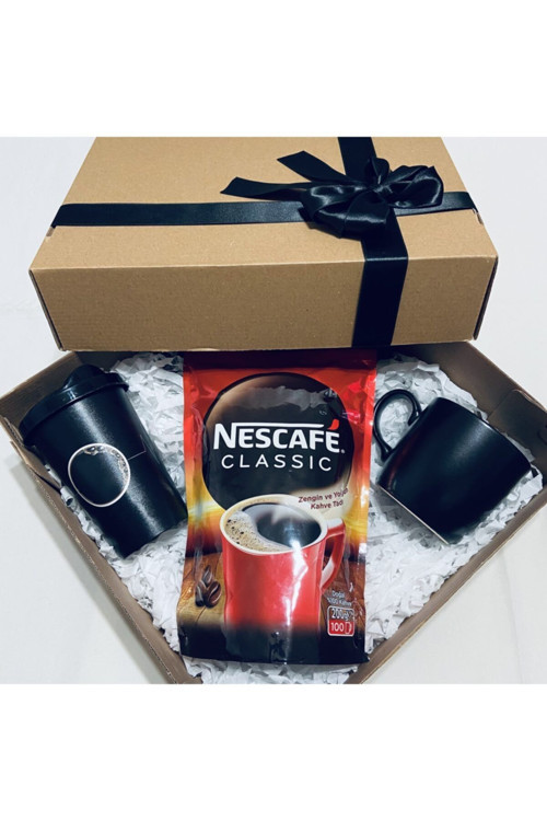 Classıc & Kapaklı Kahve Bardağı & Kupa Bardak Hediye Seti