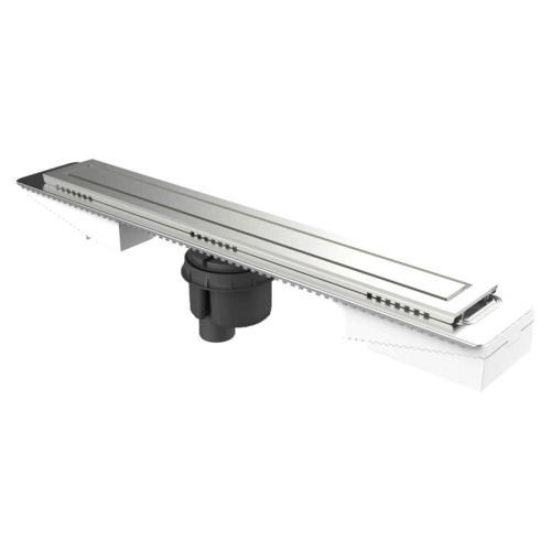 5701203 Elegant V-Flow Duş Kanalı DK100 050 Mat Alttan Sifonlu
