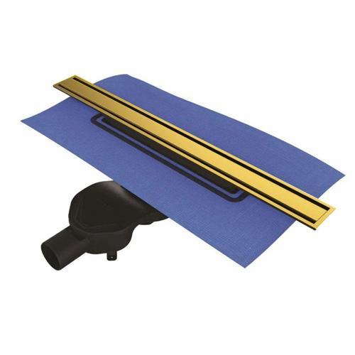 59980563000 Eco Flow DK100 60 cm Duş Kanalı - Parlak Altın Yandan - - 5702705