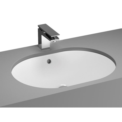 Metropole Tezgahaltı lavabo 5942B003-1082 Oval - 60x46 cm - armatür deliksiz - su taşma delikli - beyaz