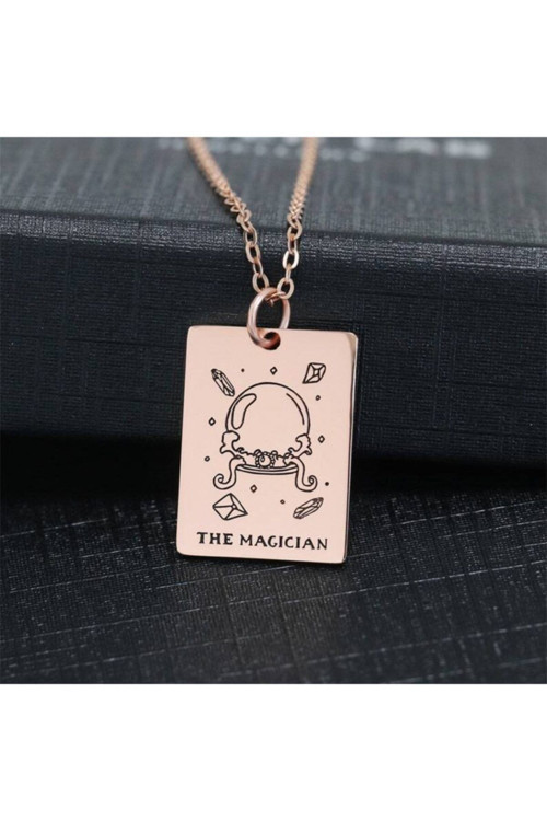 925 Ayar Gümüş The Magician Tarot Kolye