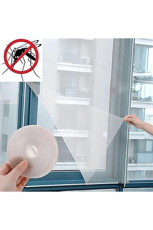 Pencere Sineklik Sinek Tülü Böcek Tutucu 130X150 Cm Özel Kesim Cırt Bantlı