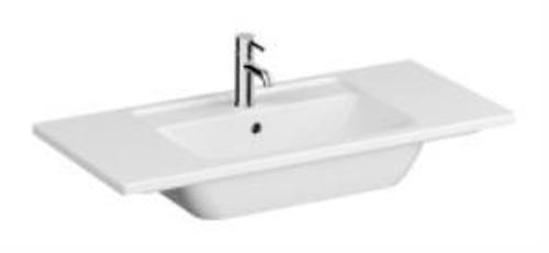 Integra Etajerli lavabo 7057B003-0001 Dikdörtgen - 100x47 cm - tek armatür delikli - su taşma delikli - beyaz