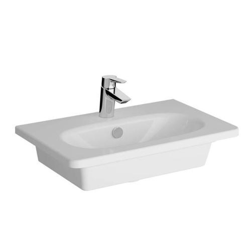 Zentrum Etajerli lavabo 7790B003-0001 Dikdörtgen - kompakt - 60x38 cm - tek armatür delikli - su taşma delikli - b