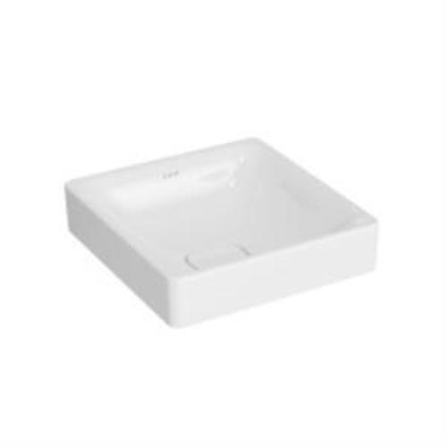 Metropole Çanak lavabo 7533B003-1398 Kare - 40x40 cm - armatür deliksiz - su taşma deliksiz - beyaz