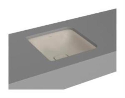 Metropole Tezgahaltı lavabo 7533B020-1082 Kare - 40x40 cm - armatür deliksiz - su taşma delikli - taupe