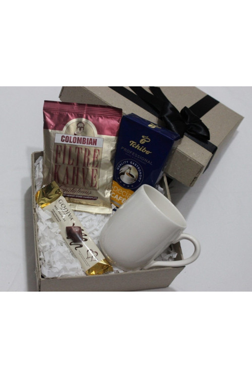 Special 250Gr Colombian 80Gr Beyaz Kupa Bardak Çikolata Hediye Seti