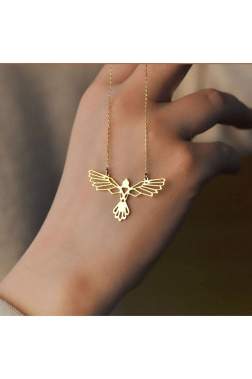 925 Ayar Gümüş Anka Kuşu Kolye