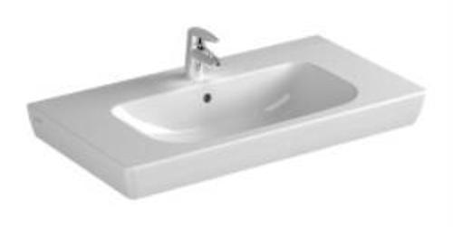 S20 Etajerli lavabo 5523B003-0001 Dikdörtgen - 85x46 cm - tek armatür delikli - su taşma delikli - beyaz