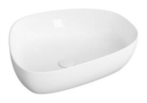 Outline Çanak lavabo 5991B403-0016 Tv shape - 55x43 cm - armatür deliksiz - su taşma deliksiz - Clean - beyaz