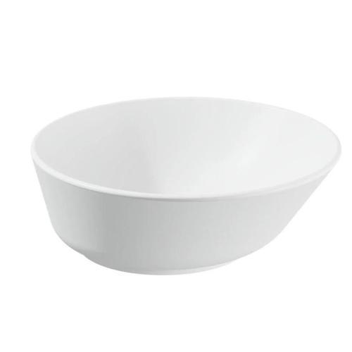 Geo Çanak lavabo 7421B001-0016 Yuvarlak - kompakt - 40x38 cm - armatür deliksiz - su taşma deliksiz - mat beyaz