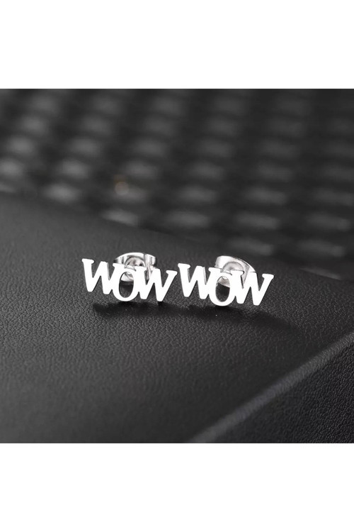 925 Ayar Gümüş Wow Küpe