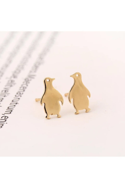 925 Ayar Gümüş Penguen Küpe