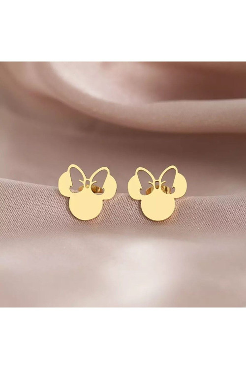 925 Ayar Gümüş Minnie Mouse Küpe