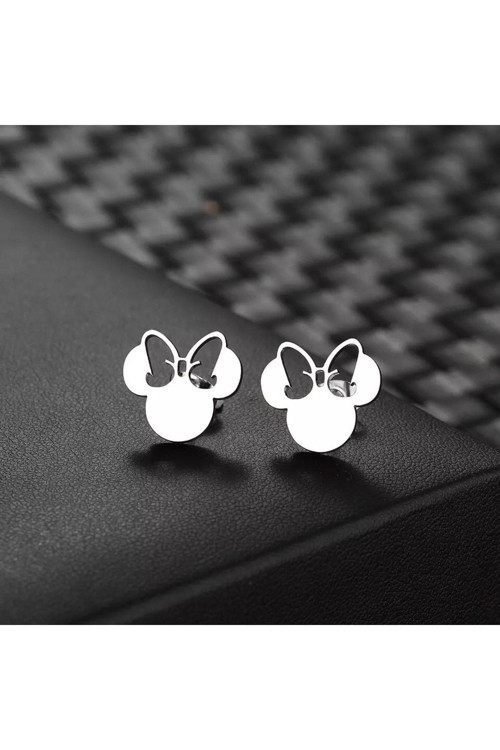 925 Ayar Gümüş Minnie Mouse Küpe