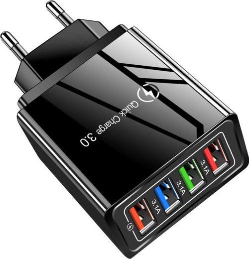 4 USB Portlu 3.1A - 48W Çoklu Şarj Cihazı