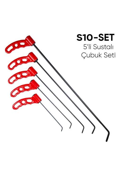 5 Parça Boyasız Göçük Düzeltme Çubuk Seti, Pdr Set, S10 Set