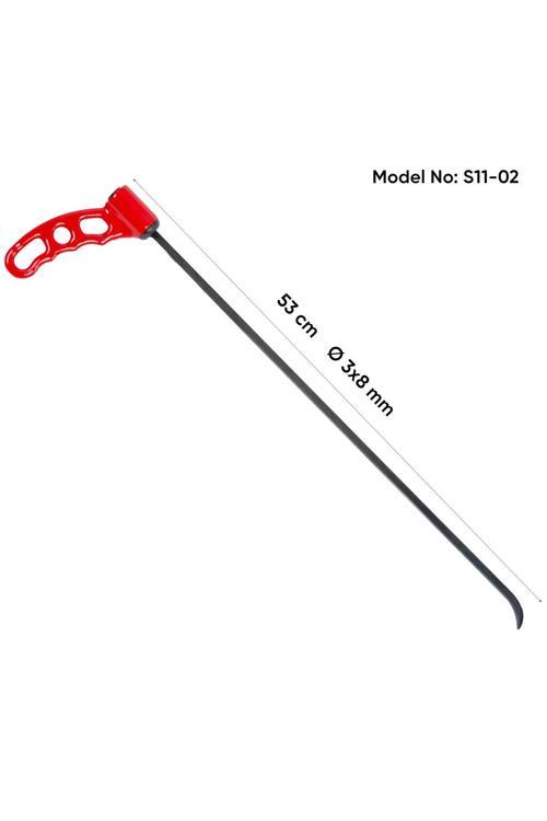 53 Cm 3X8 Mm Çap Tek Taraflı Balina Sustalı Çubuk, Boyasız Göçük Düzeltme Çubuğu, Pdr Çubuk - S11-02