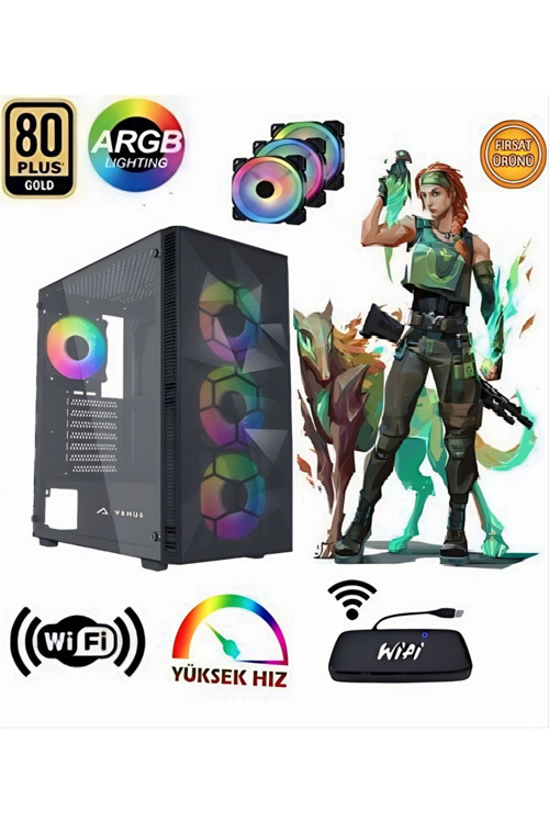 Cachex I5-12400f 16gb 1tb Ssd 1tb Hdd Gt730 Masaüstü Bilgisayar