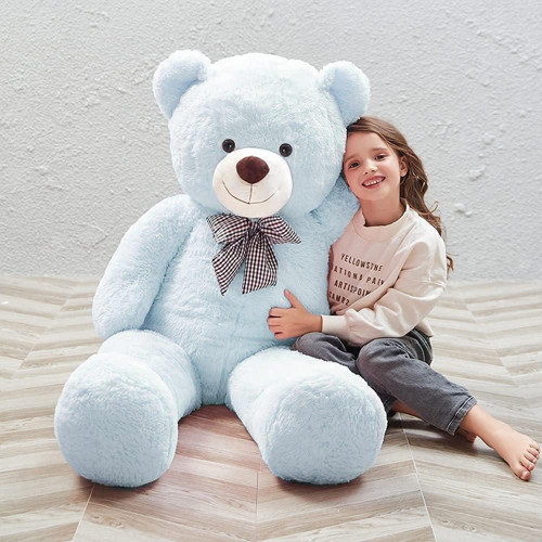 130 cm Papyonlu Sevimli Peluş Ayı - Sevgiliye Özel Hediye