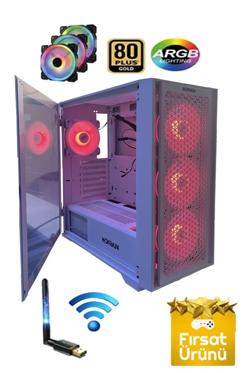 Cachex Intel Core I3-12100F 8gb RTX3060 16GB Ddr4 512GB SSD Freedos Gaming Oyun Bilgisayarı