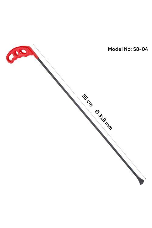 55 Cm 3X8 Mm Çap Plaka Çubuk Büyük Ağız Çubuk - S8-04