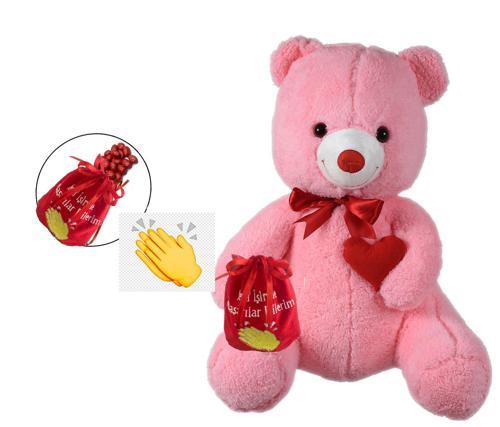 Çikolatası ile Romantik "Yeni İşinde BAŞARILAR" Peluş Ayı