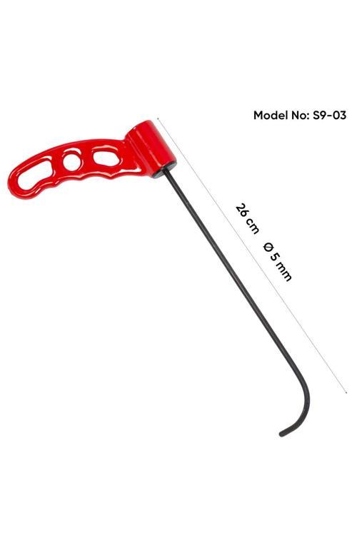 26 Cm 5 Mm Çap Sustalı Arka Çamurluk Kapalı Çubuk Boyasız Göçük Düzeltme Çubuğu - S9-03