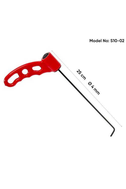 25 Cm 4 Mm Çap Sustalı Sağ Sol Yassı Çubuk - S10-02